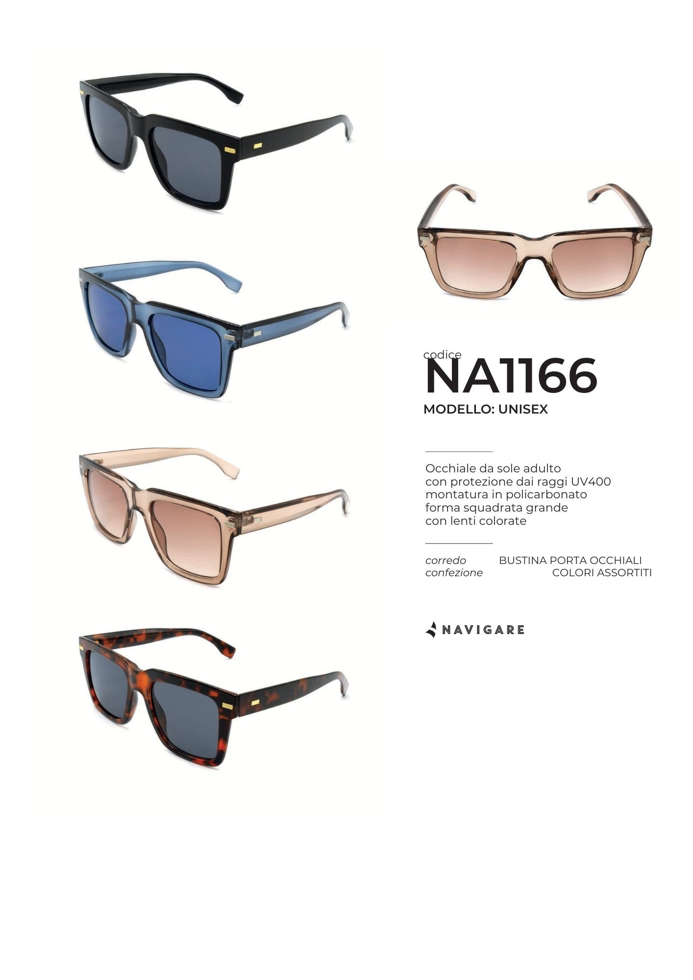 occhiali da sole uomo navigare - Main Image