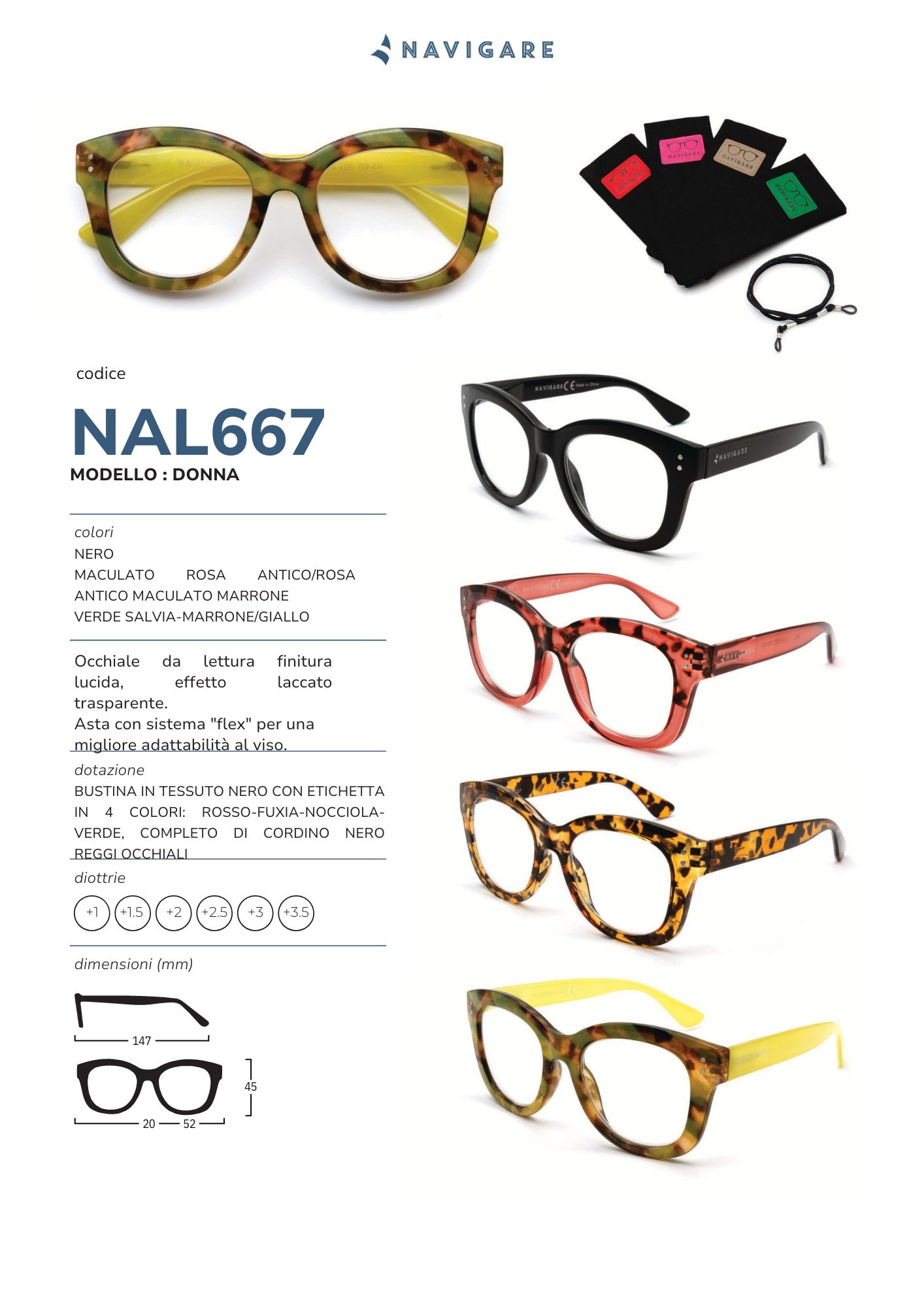 Occhiali Da Lettura Uomo Donna Per Vicino Vista Presbiopia Montana 1 2 - Foto 3